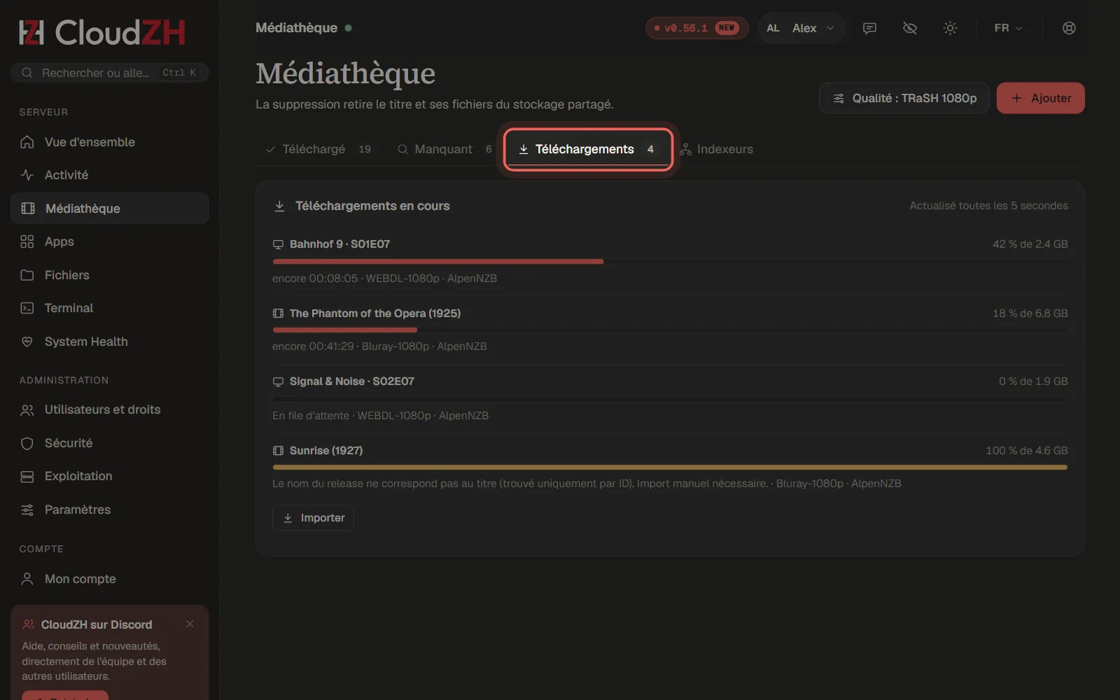 Suivre les téléchargements
