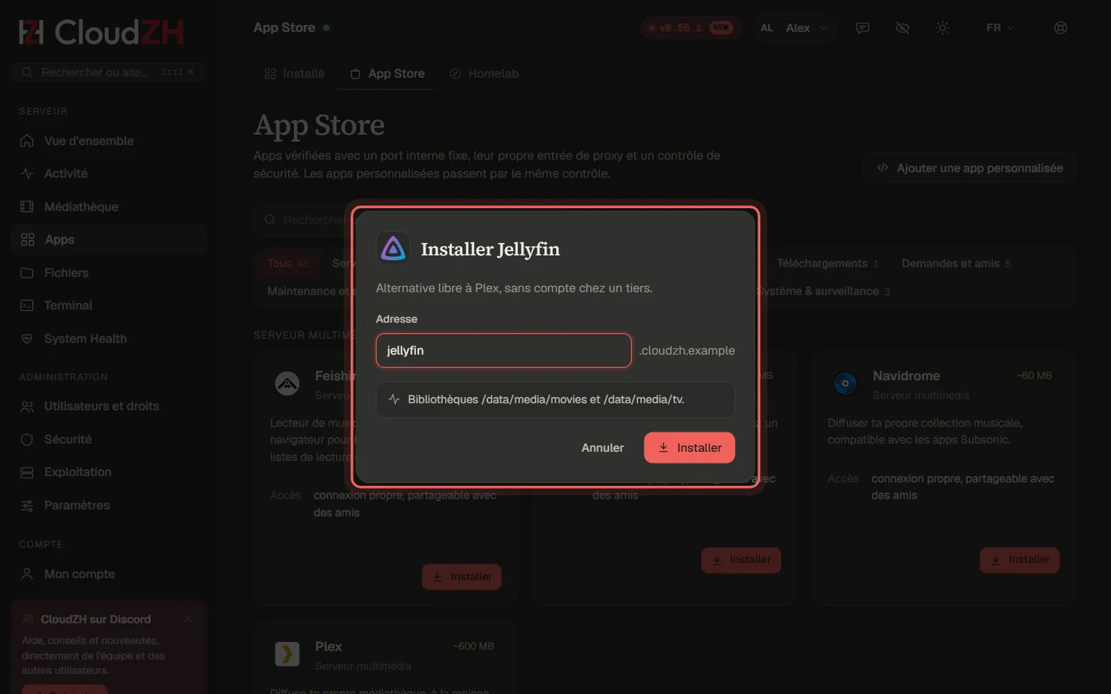 Installer une app