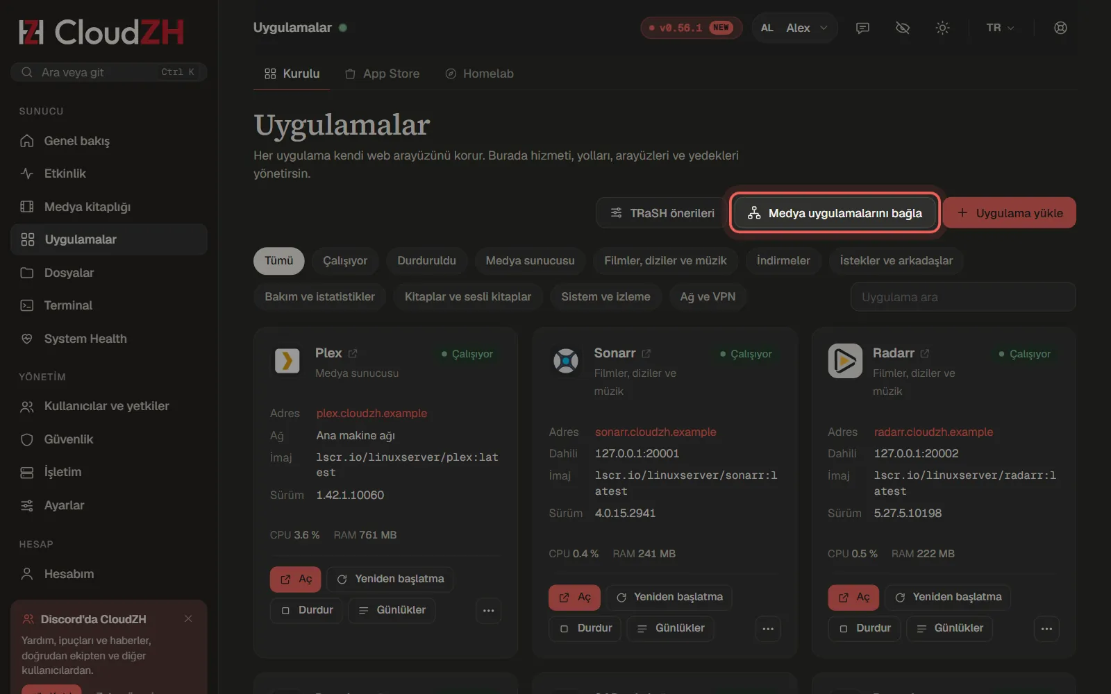 Uygulamaları bağla